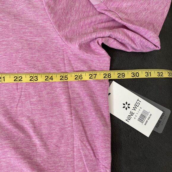 Nine West Active Performance Athletic Hoodie Women PLUS 3X Pink Pullover NEW - Picture 5 of 9